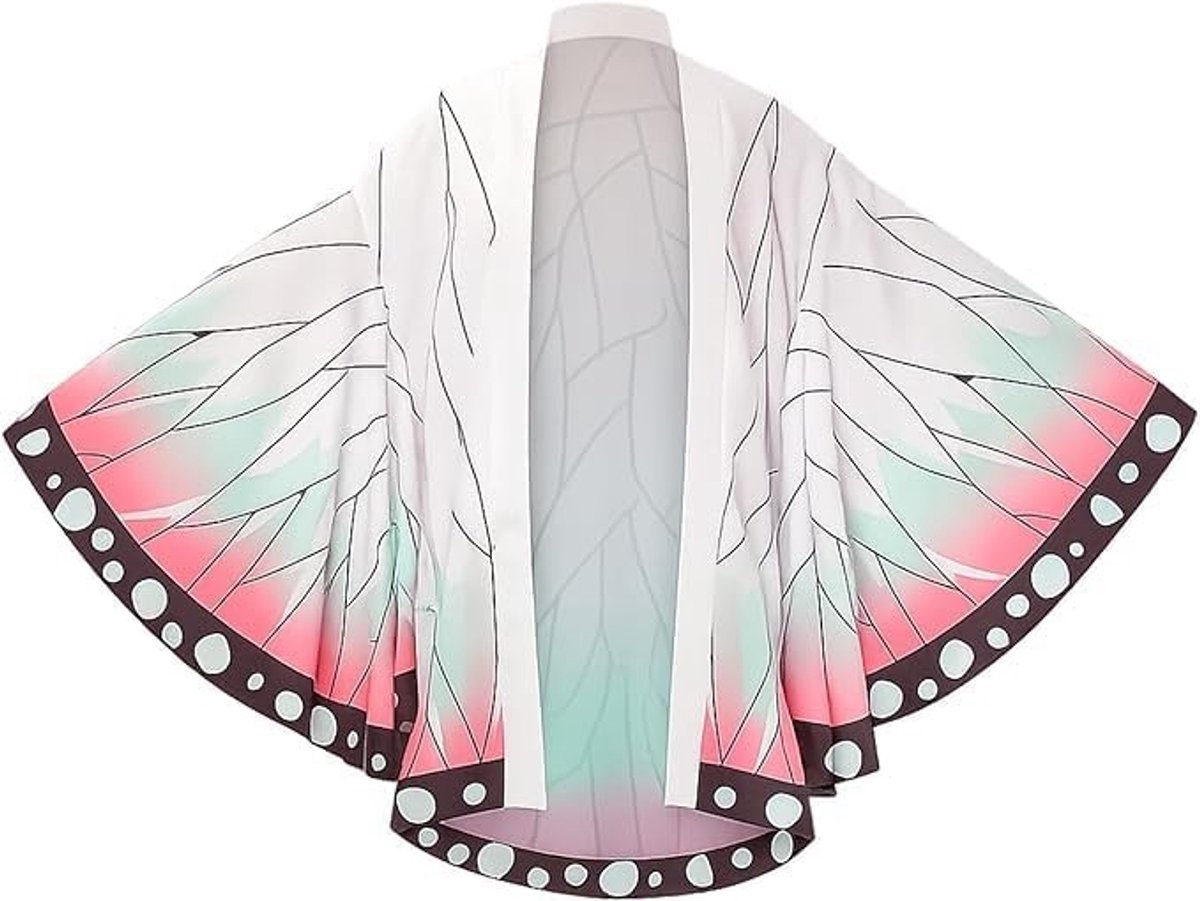 Shinobu Chocho kostuum voor cosplay, anime kimono mantel voor Halloween en carnaval - M