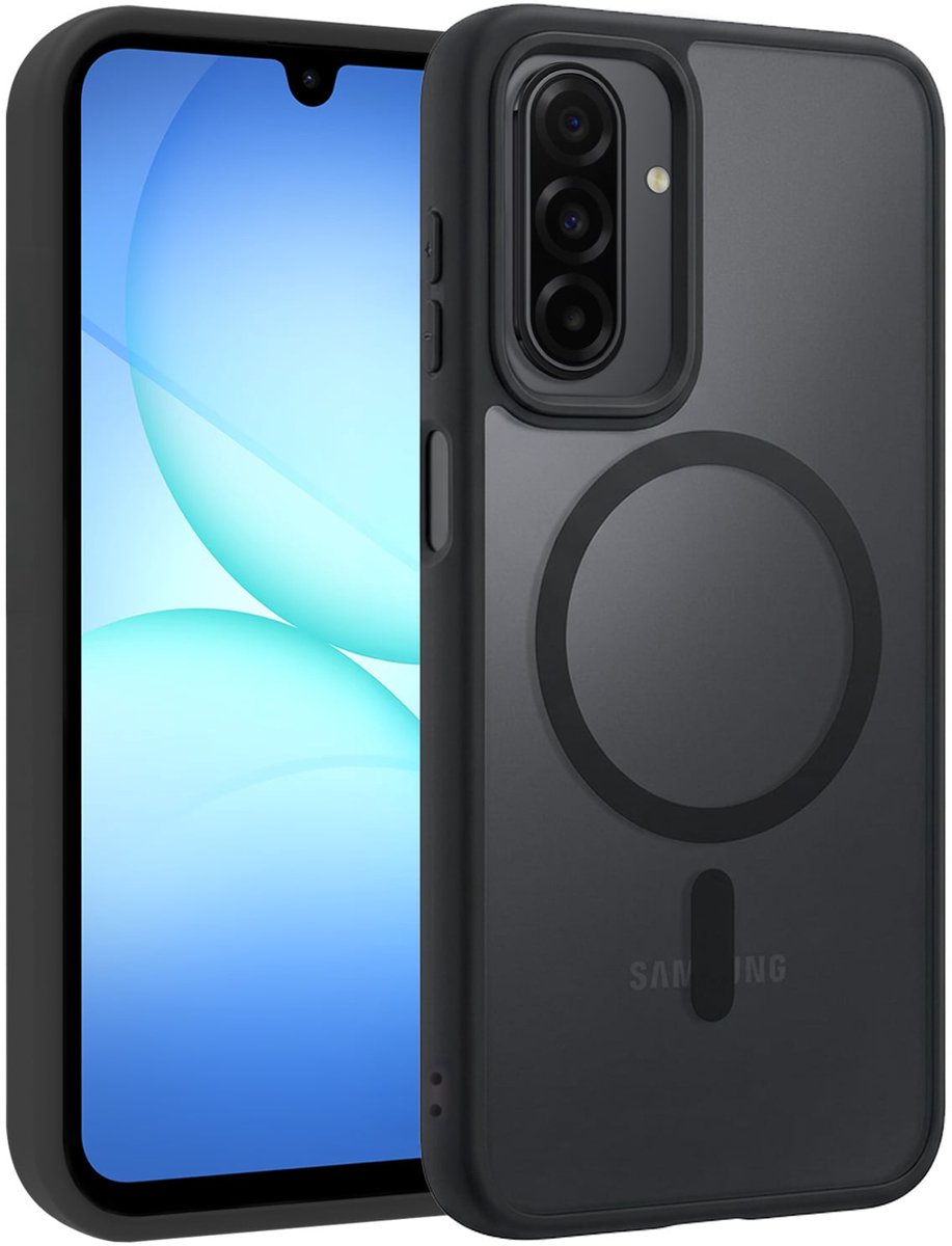 Hoesje - Geschikt voor Samsung Galaxy A17 - Magsafe Compatible - Sterk & Shockproof - Back Cover - Telefoon Hoes Shockproof - Shock Proof Case - Telefoonhoes - Zwart