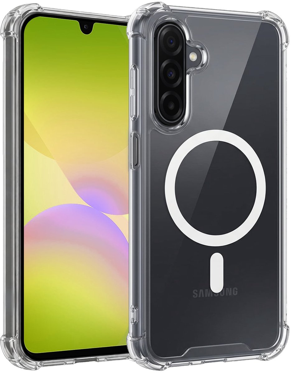 Hoesje - Geschikt voor Samsung Galaxy A26 - Magsafe Compatible - Sterk & Shockproof - Back Cover - Shock Proof Case - Telefoon Hoes Shockproof - Telefoonhoesjes - Transparant