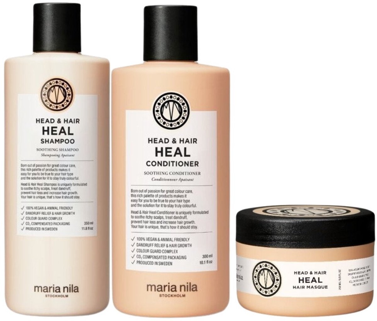 Maria Nila - Head & Hair Heal Luxe Set - 350+300+250ml