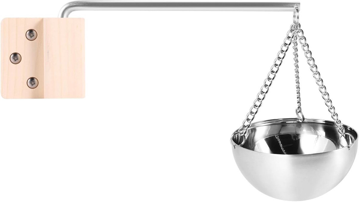 SnelShoppen - Sauna Essentiële Olie Schaal - Sauna Accessoires voor Aromatherapie - Ideaal voor Traditionele en Infrarood Sauna - Inclusief Hangende S