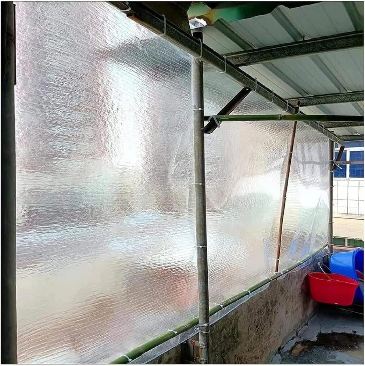Polycarbonaat Dakfolie - Transparante Folie Kas - Kas Beglazen - Slagvast Onbreekbaar - 08 mm dik - Transparant
