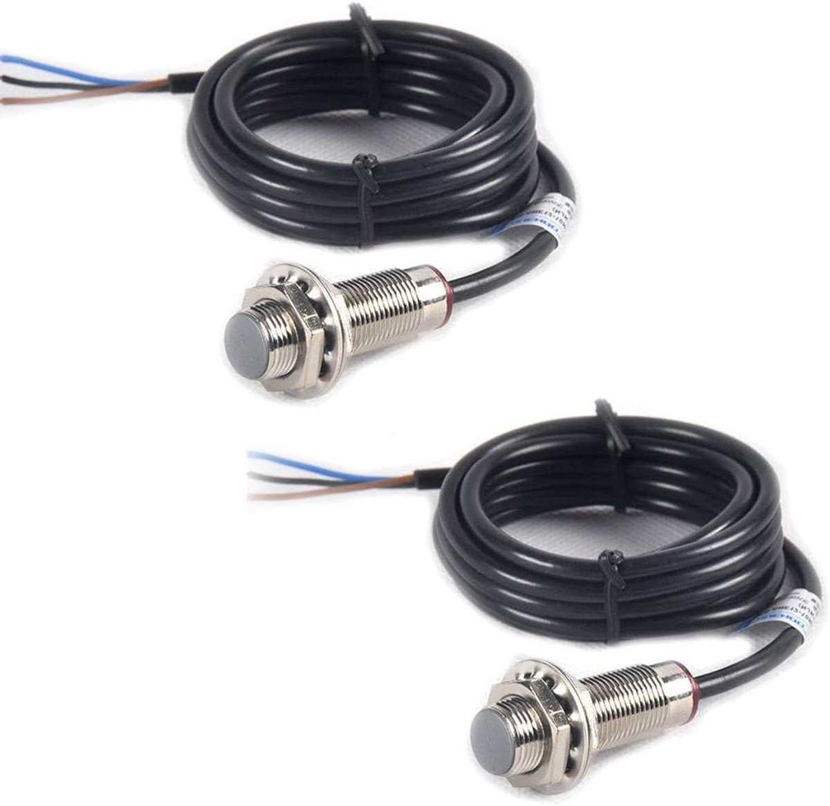 Hall Effect Sensor - Nabijheidsschakelaar NPN - Objecten Detecteren - Normaal Open - 12 mm Diameter - Zwart