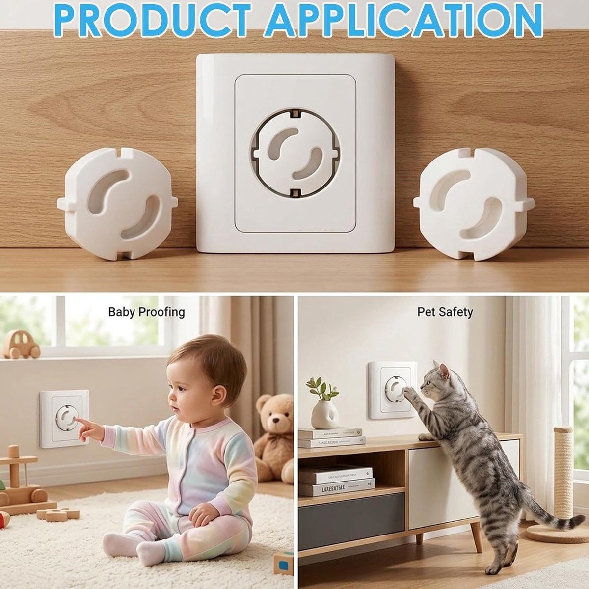 25 stuks veiligheidsstopcontacten voor kinderen, set voor baby's met kromming, beveiliging voor stopcontacten - ShopVlot – foto 3