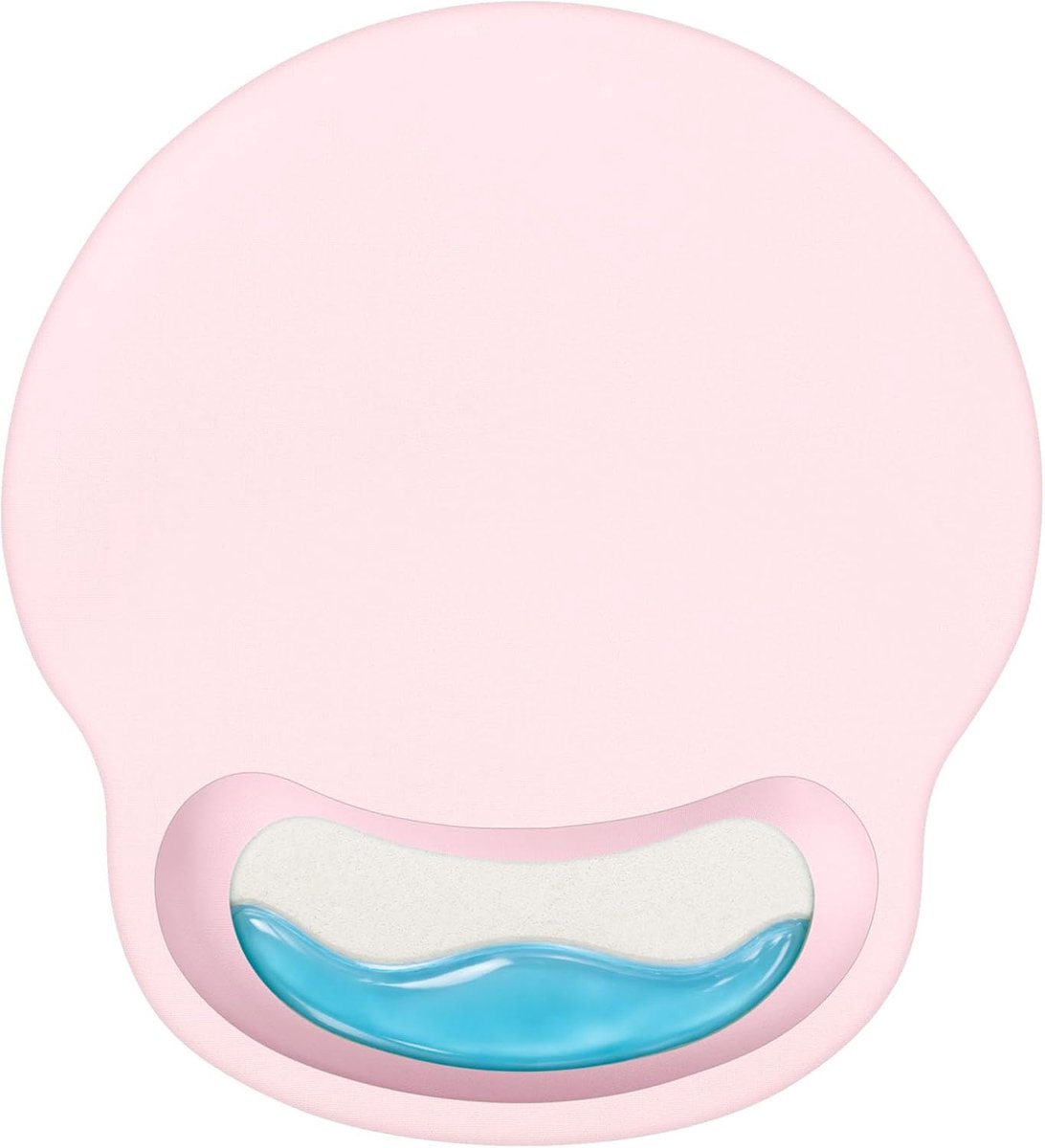 Retuhapy Muismat met polssteun, 2-in-1 ergonomische muismat met polssteun, gel + traagschuim muismat set voor kantoor - ShopVlot
