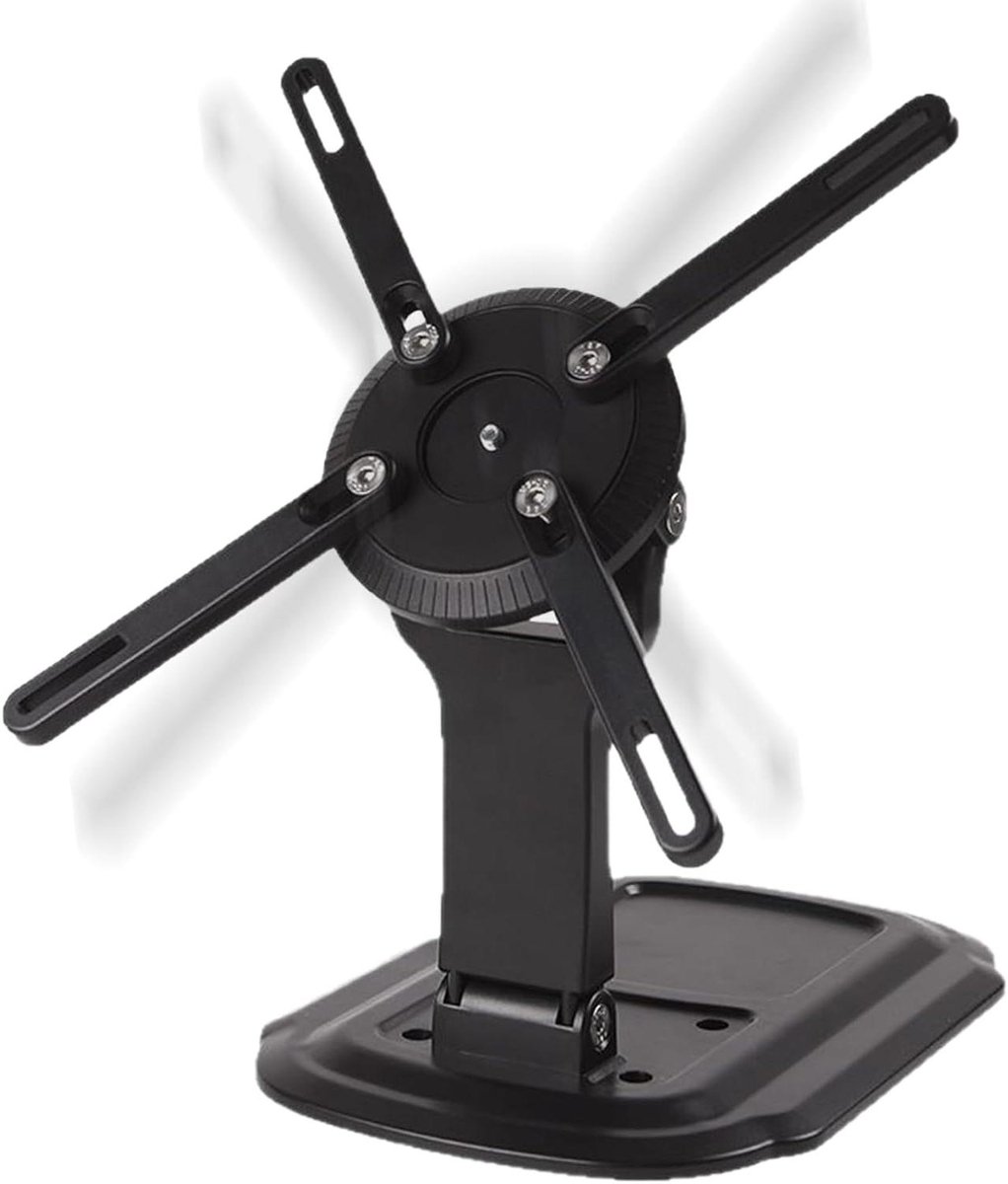 Projector Tafelstandaard - Projectorhouder Beamer - Thuisbioscoop Opzetten - 360 Graden Draaibaar - 19 x 19 x 10.8 cm - Zwart