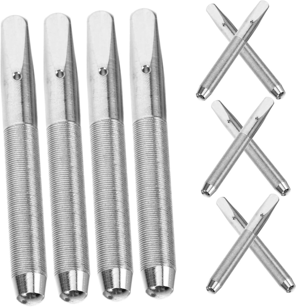 Piano Stemvorken - Piano Reparatie Tools - Piano Stemmen - Zink Legering - 10 Stuks - Zilver
