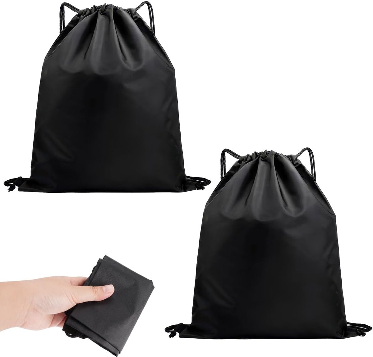 2Pcs Tas met Trekkoord Gymtas Rugzak, Sports Gym Bags String