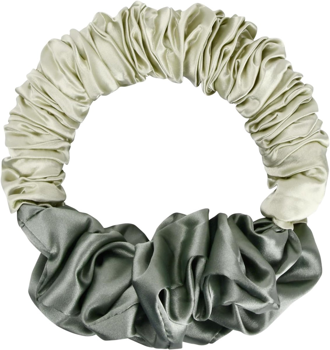Curls, krullen zonder hitte, hittevrije krultang, hitteloze krulband, dikke haarband, hittevrije krultang, ø 19,5 cm (groen, 19,5 cm)