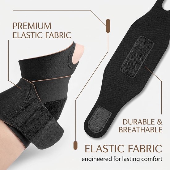 2 stuks pols- en duimbandage rechts links, orthopedische polsbandage voor peesschedeontsteking, carpaal tunnel, handschoenen bij artritis, pijn, letsel en verstuikingen — afbeelding 2