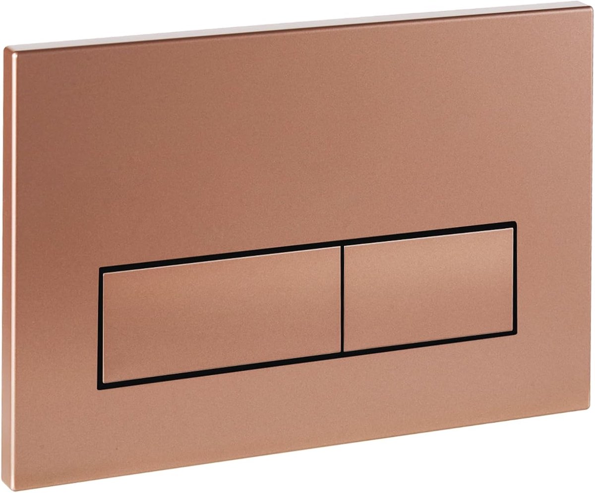 Bedieningsplaat voor WC-reservoir, Onderdelen voor oud model, Geschikt en compatibel met Geberit Sigma 01,20,30 Bedieningsplaat 115770115 met Dubbele Spoeling(Brons)
