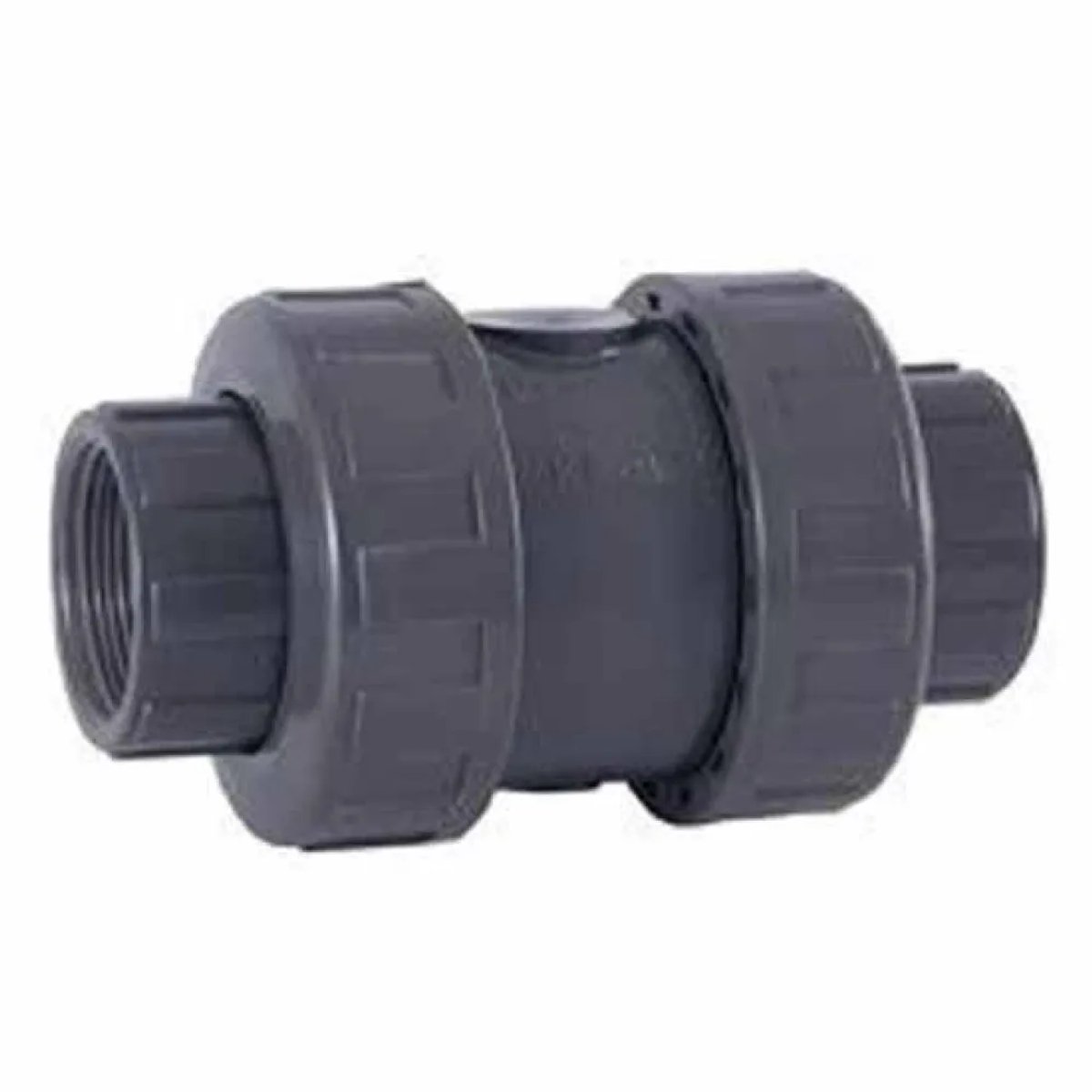 Cepex 09025 Pvc-u Ø1 1/2 Terugslagkleppen Veer Serie Epdm O-ringen Bsp Binnendraad Grijs