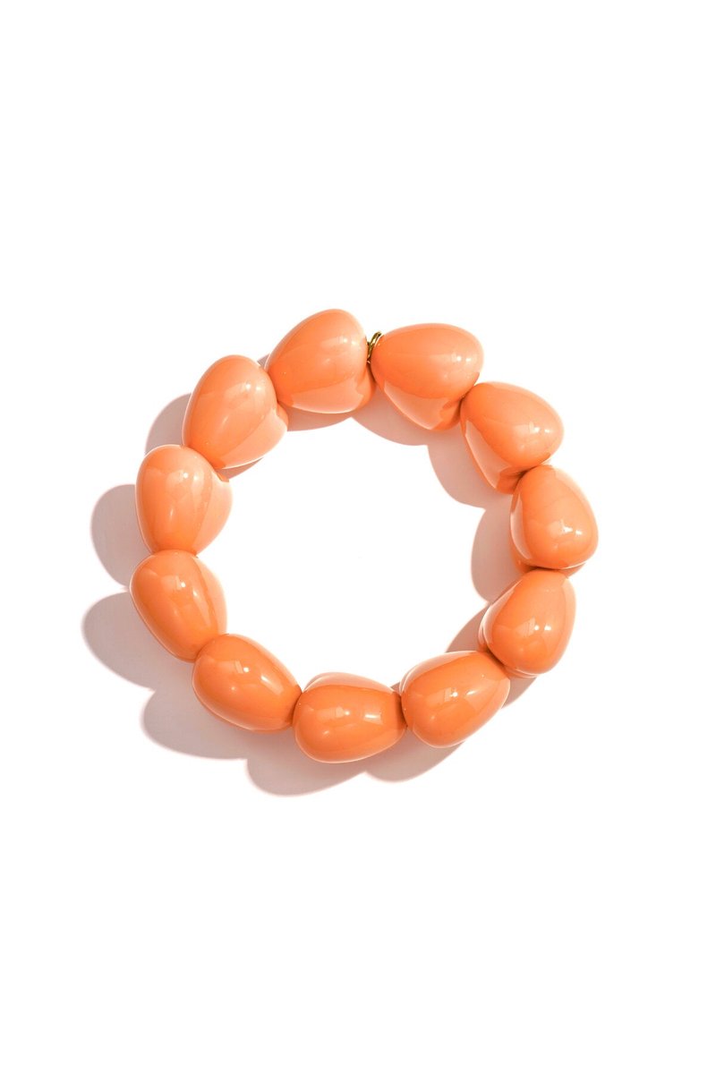 Chic resin beaded bracelets for all occasions - Oranje