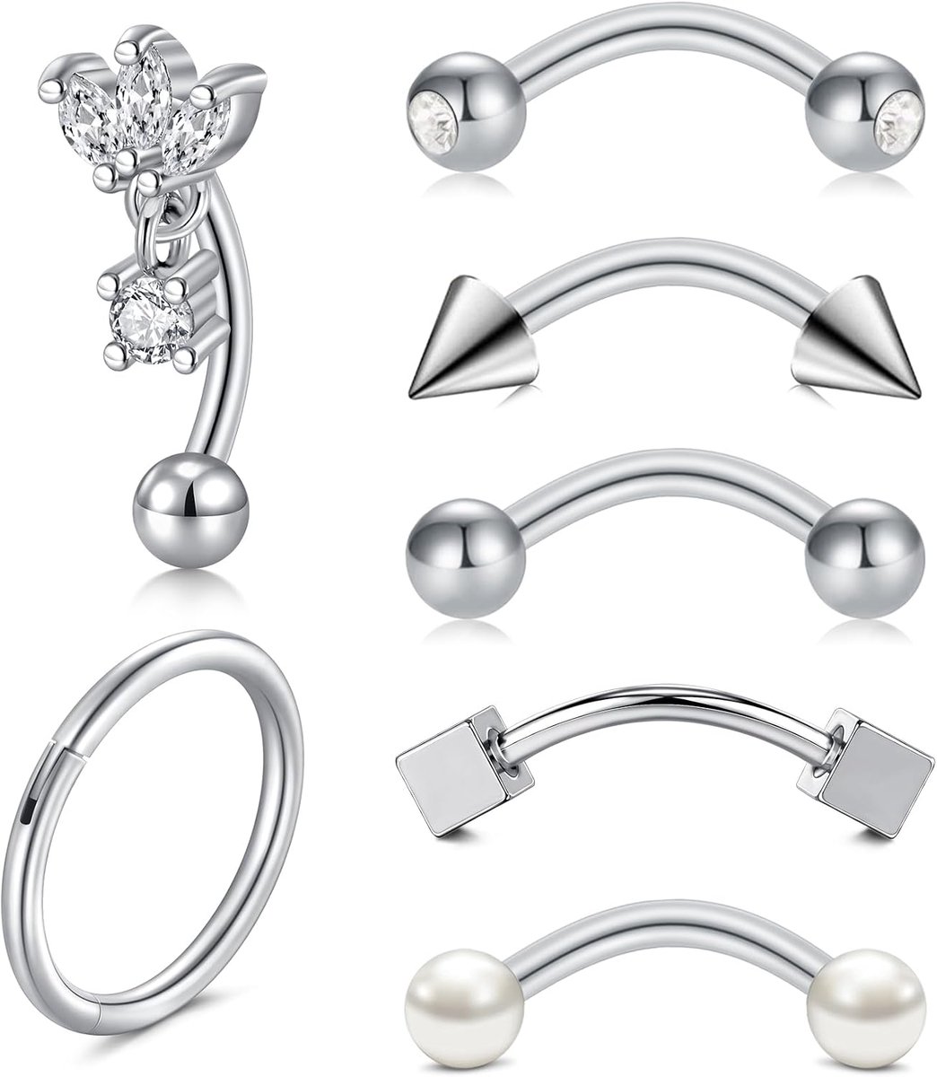 16G Rook Piercing Sieraden, zilveren gouden hoepels, oorbellen voor