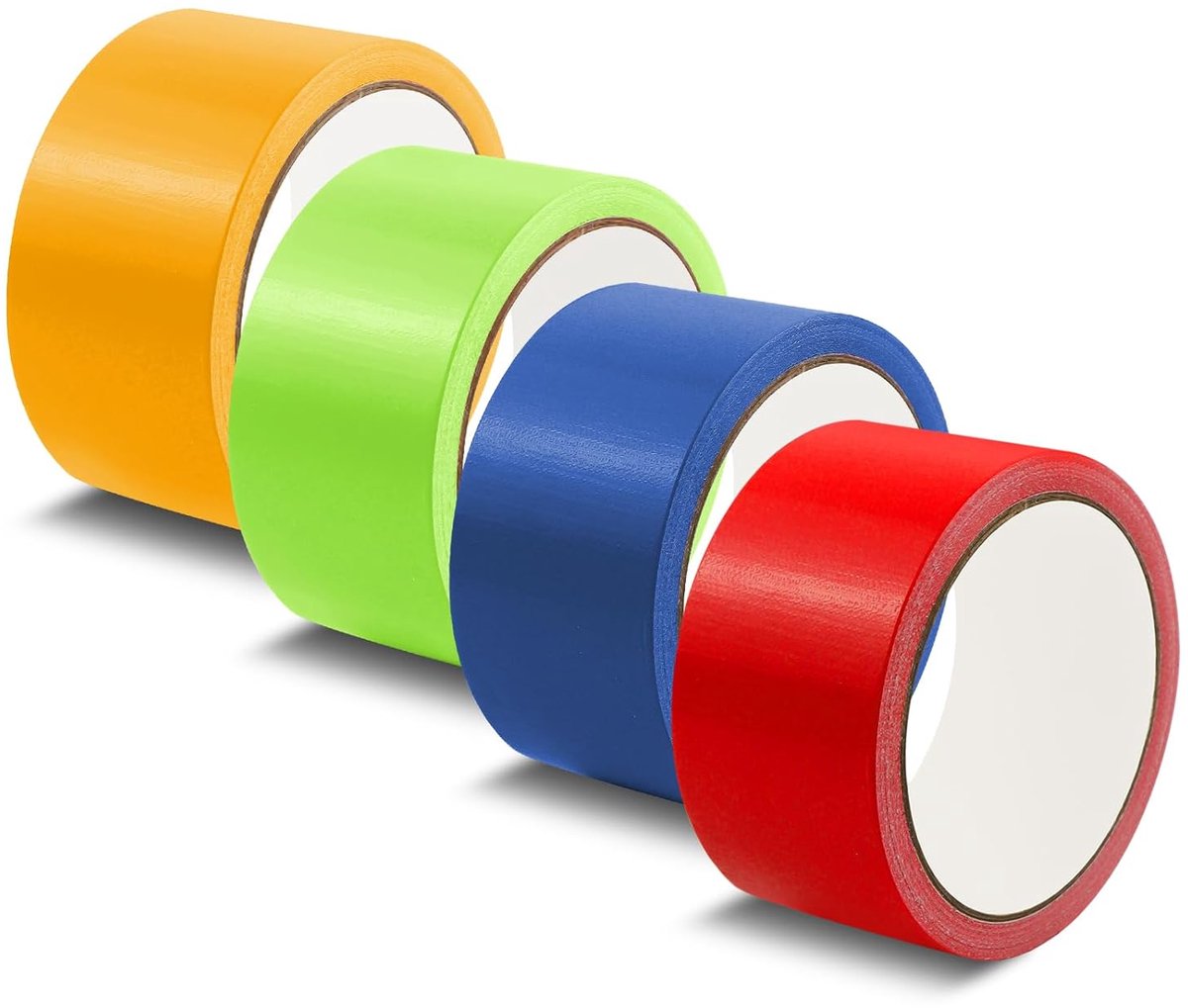 4 rollen pantsertape kleurrijk 48 mm × 10 m, 210 μm geweven