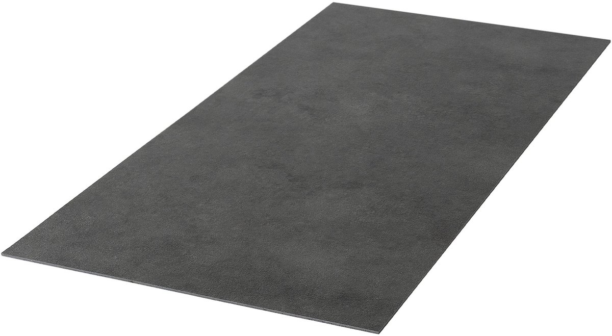 ML-Design | Vloerbedekking: vinylvloer, 18 stuks, zelfklevend, 61 x 30,5 cm x 2 mm, 3,34 m², PVC, grijs, donker cementkleurig, zelfklevend vinyl, zelfklevende tegels, vloertegels