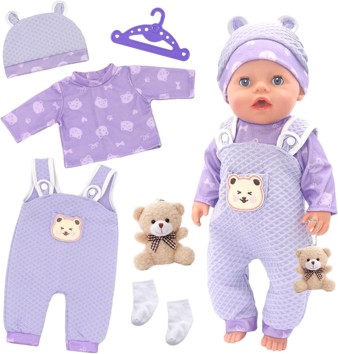Kleurige poppenkleding voor meisjes - Schattige outfits voor poppen, accessoires en mode