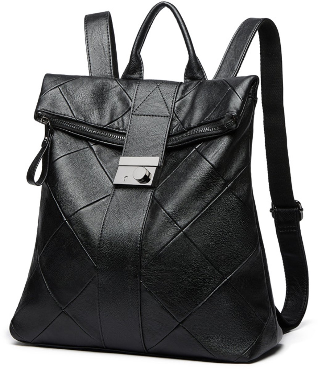 Bobypet - Damestas Rugzak voor Dames - Anti-diefstal Schoudertas - 3-in-1 Multi-functionele Emmer Tas - Zwart