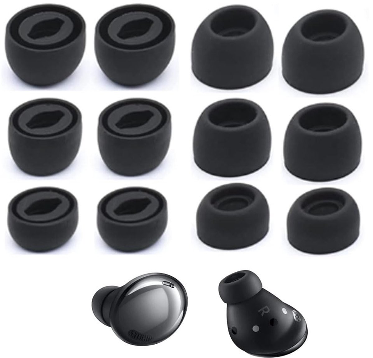Omgoods - Oordopjes voor Galaxy Buds Pro SM-R190 - Silicone In-Ear Tips met Geluidsisolatie