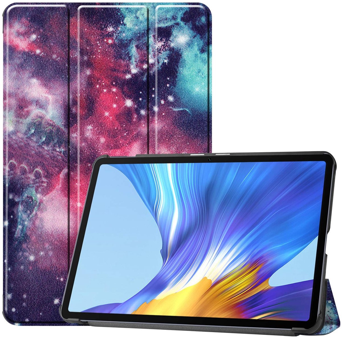 Omgoods - Smart Cover Hoes voor Huawei Honor V6 10.4 inch met Stand en Auto Sleep/Wake Functie