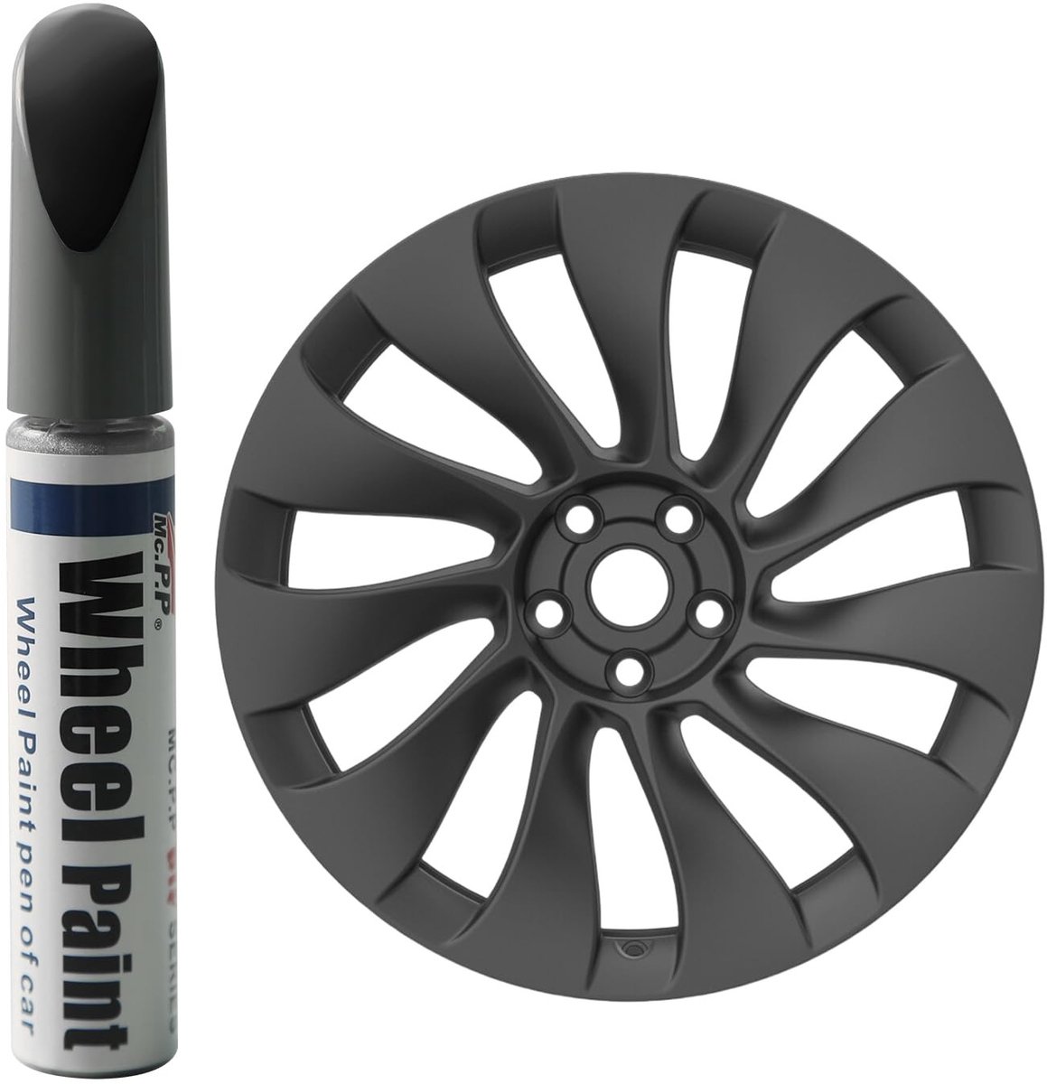 Omgoods - Rim Retouching Paint voor Tesla Model Y - Herstel van Velgschade