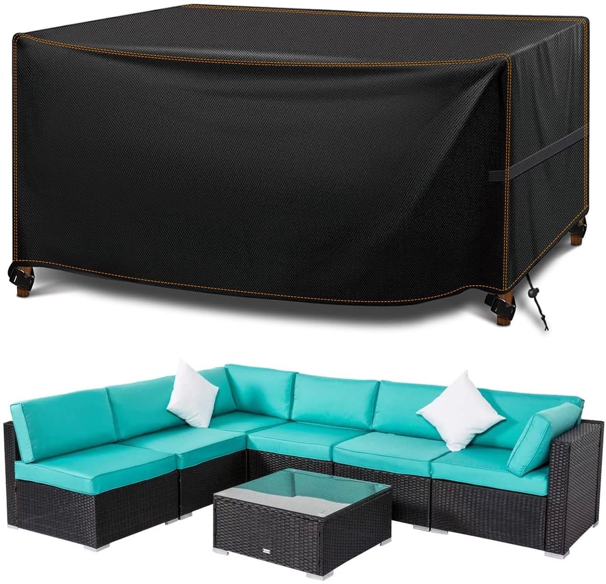 Omgoods - Waterdichte Beschermhoes voor Tuinmeubelen 200 x 200 x 90 cm