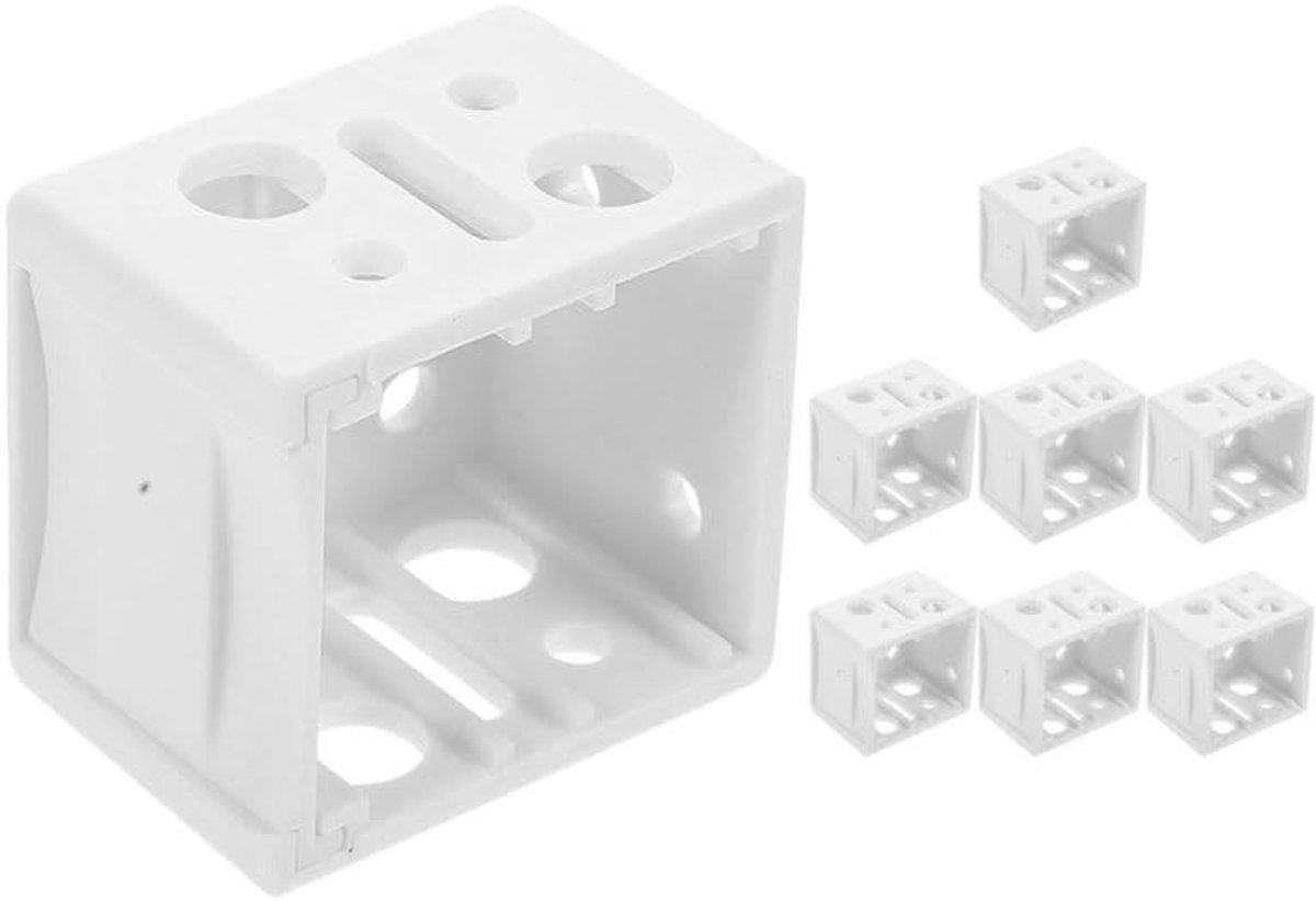 Omgoods - 8 Stuks 1 Inch Raam Jaloezie Houder - Mini Roller Blind Beugels voor Binnen en Buiten