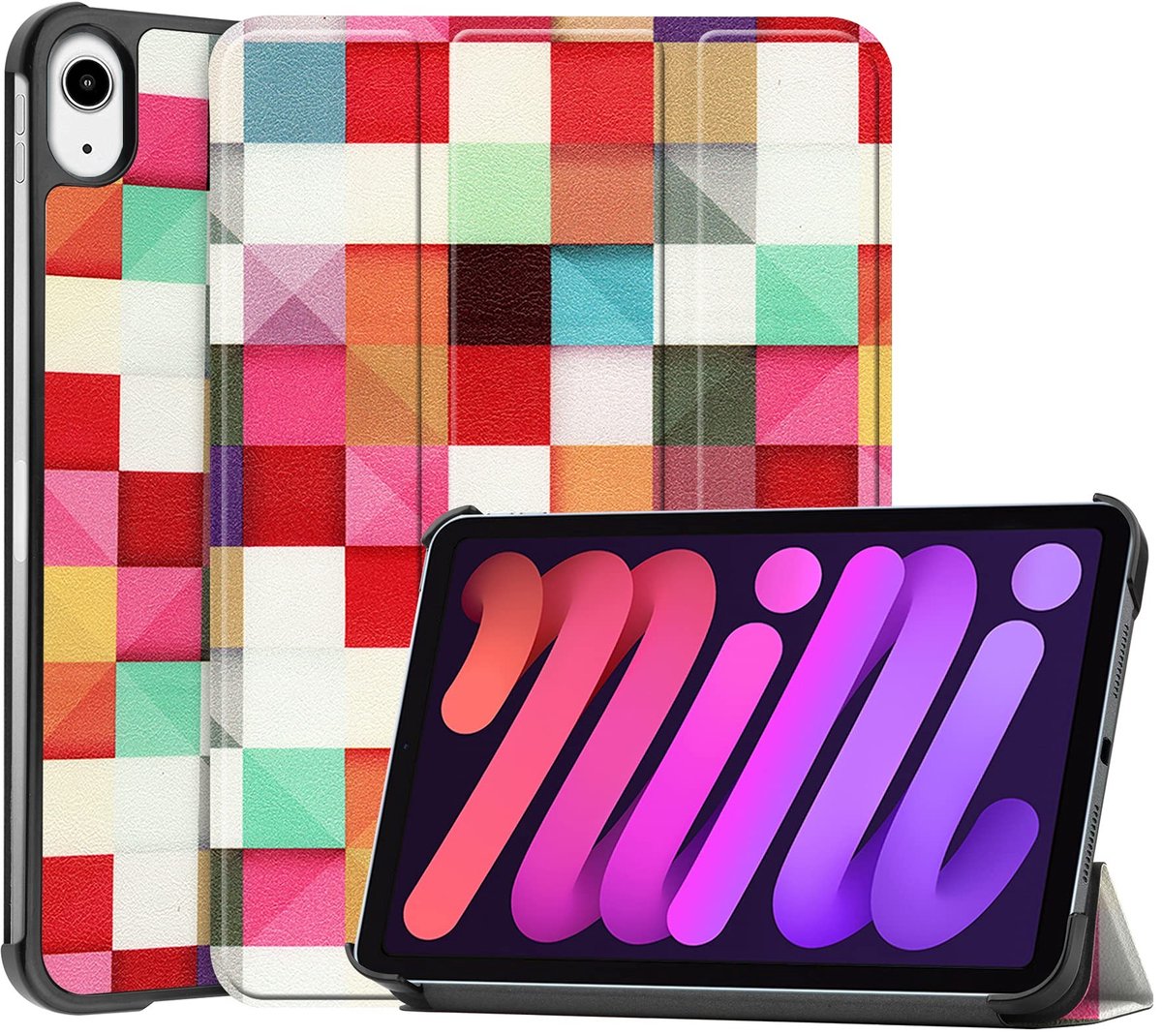 Omgoods - Smart Cover Hoes voor iPad Mini 6 - Met Standfunctie en Auto Sleep/Wake