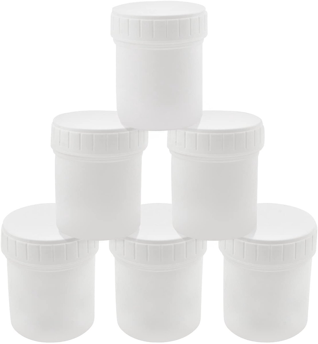 Omgoods - Plastic Verf Blikken - 6 Stuks Lege Mini Opslagpotten