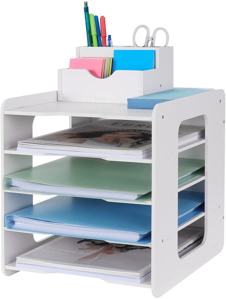 Omgoods - Papier Organizer met 5 Laagjes voor Bureau