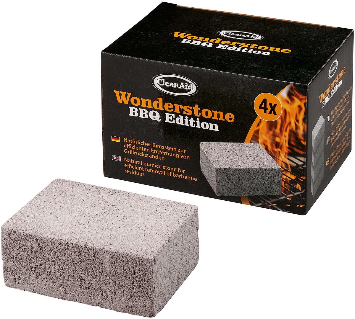 Omgoods - Wonderstone Edition - 4 Stuks Pumice Stone Grill Reiniger