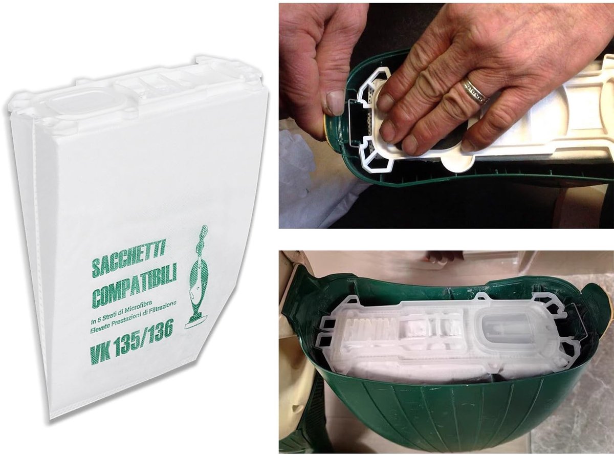 Omgoods - Stofzuigerzakken Geschikt voor Vorwerk Kobold VK 135-136