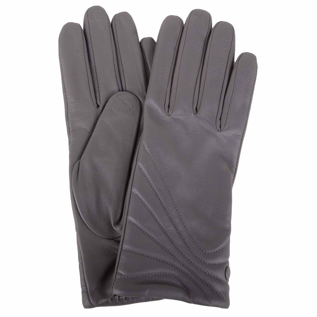 Omgoods - Dames Leren Handschoenen met Stiksel en Knopdetail
