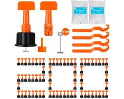 Omgoods - Storystore Tegel Nivelleersysteem - 200 Stuks met 2mm Tegelsplitters