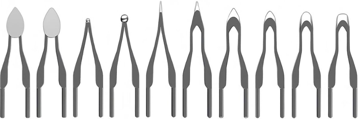10 stuks/set houtbrandgereedschap professionele pyrografiepenpunt pyrografie-afbeeldingspenpunt