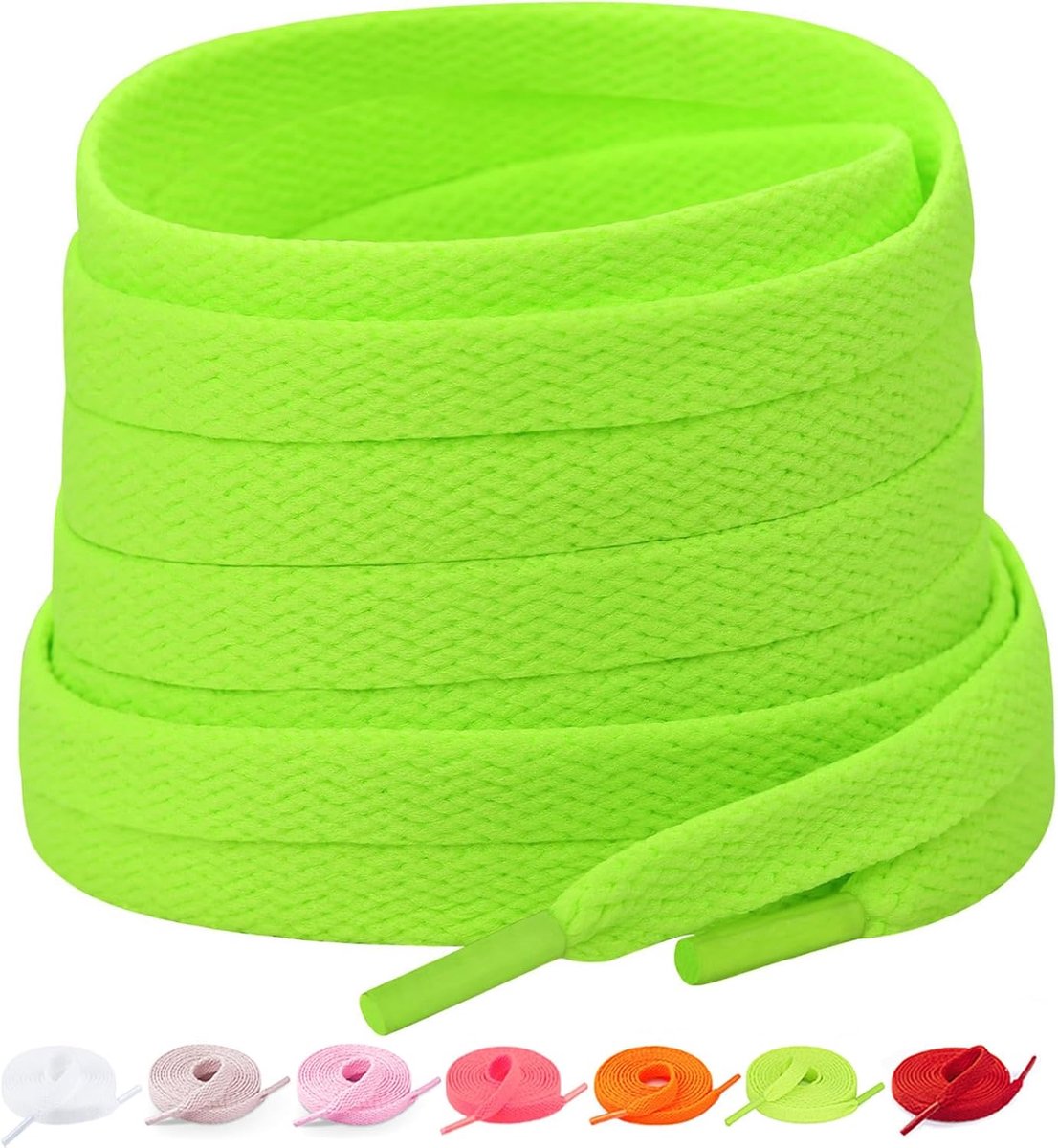 Schoenveters, 8 mm breed premium vervangende veters voor sportschoenen, sportschoenen en vrijetijdsschoenen