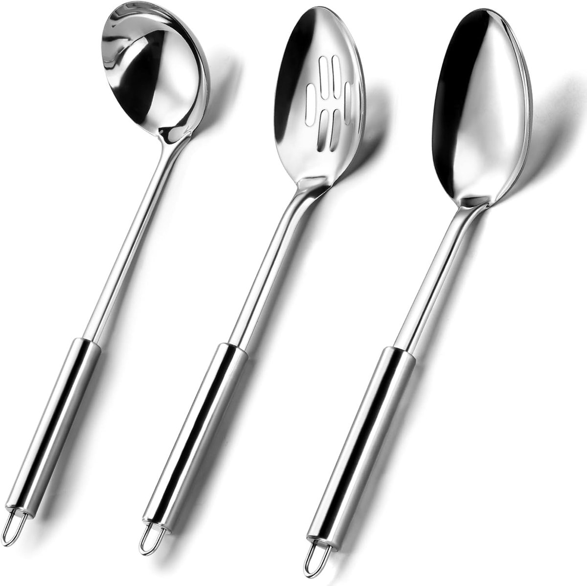 Omgoods - Serveerlepel Set - 3 Delige Set met Soeplepel, Gelepel en Sleuflepel