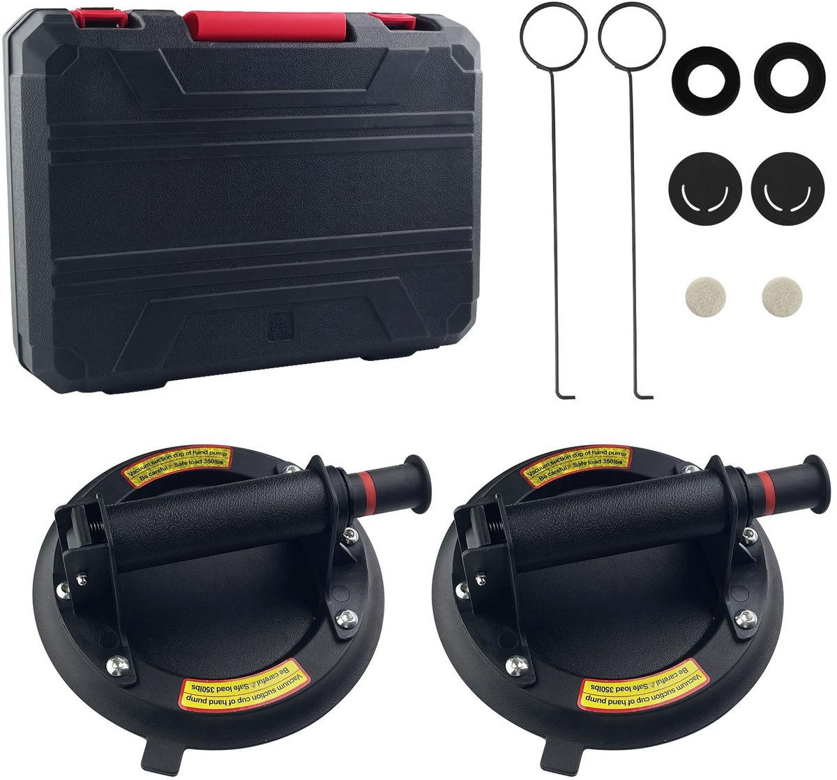 Omgoods - Tegelzuiger Set - 2 Stuks, Max 220 kg Zuigkracht