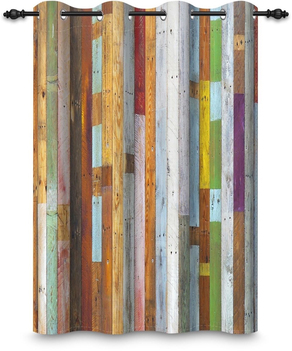 Omgoods - Vintage Verduisteringsgordijnen - Kleurrijk Gestreept 135x175 cm