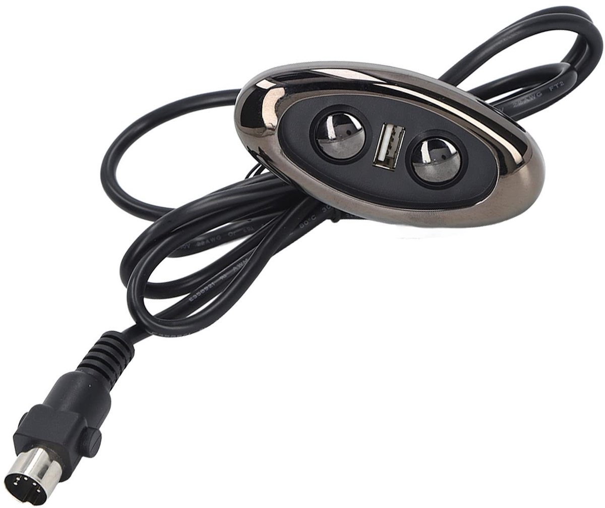 Omgoods - Fauteuilhandbediening - Elektrische Bankbedieningsschakelaar - USB-poort - LED-achtergrondverlichting - Vervanging voor Liftstoel - Gesch...
