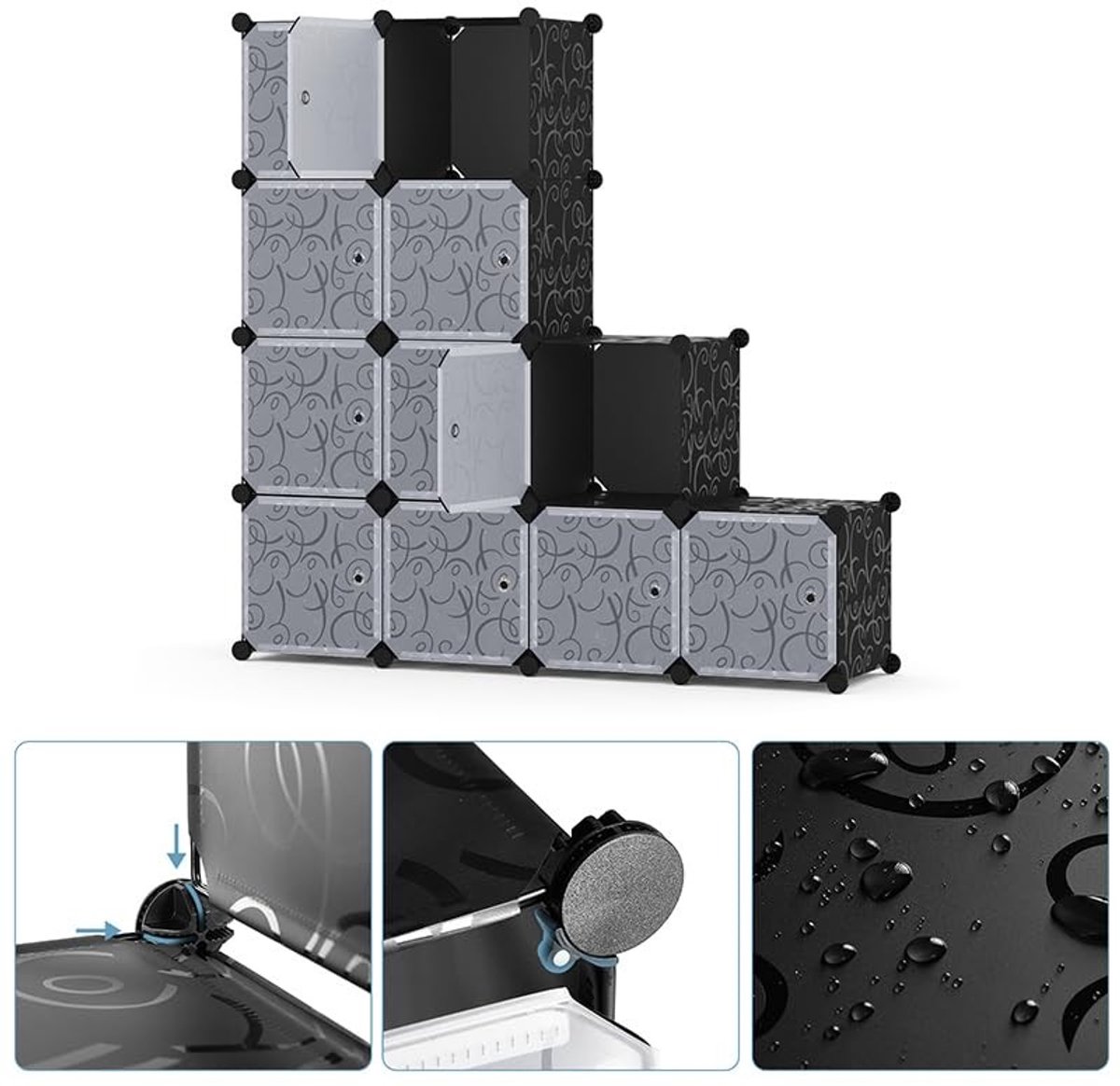 Omgoods - 12 Cube Opbergkasten voor Schoenen en Speelgoed