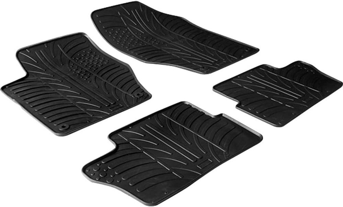 Rubbermatten Peugeot 307 2001- & 308 3/5 deurs/SW 2007-2013 - T profiel 4-delig - met montageclips - SnelShoppen