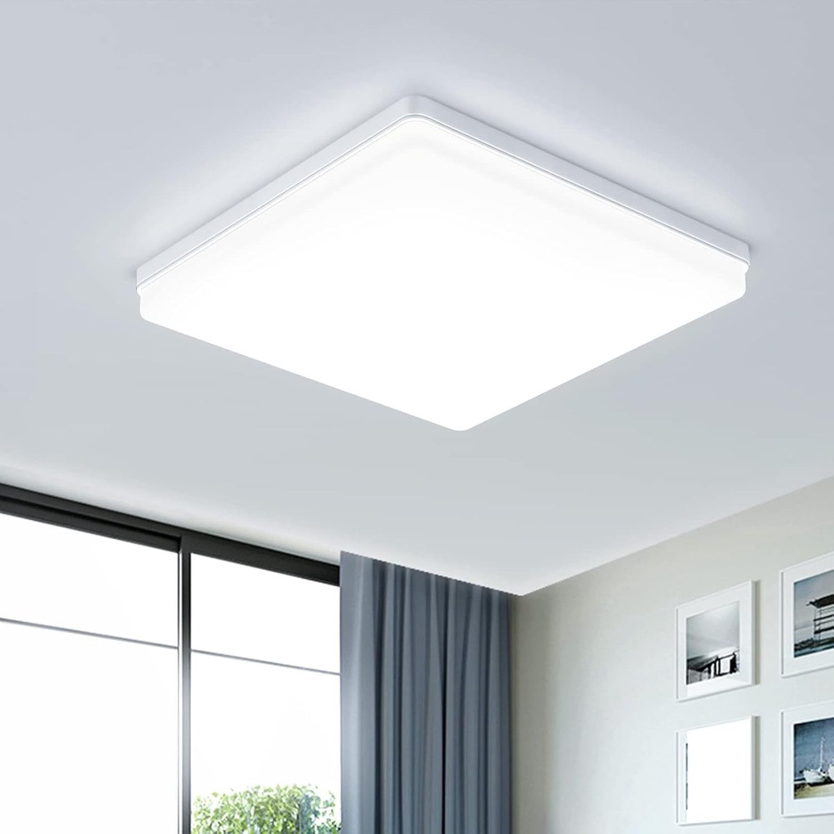 Omgoods - LED Plafondlamp - 48W, 4800 Lumens voor Badkamer, Woonkamer, Keuken