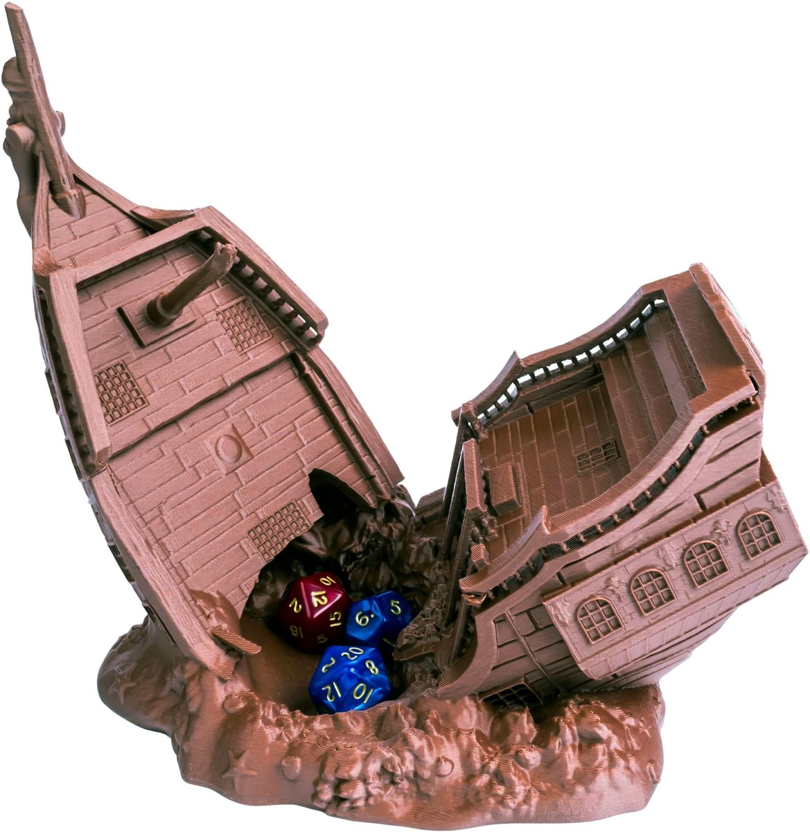 Omgoods - Piratenschip Dobbelstenen Toren - Perfect voor Dungeons en Dragons