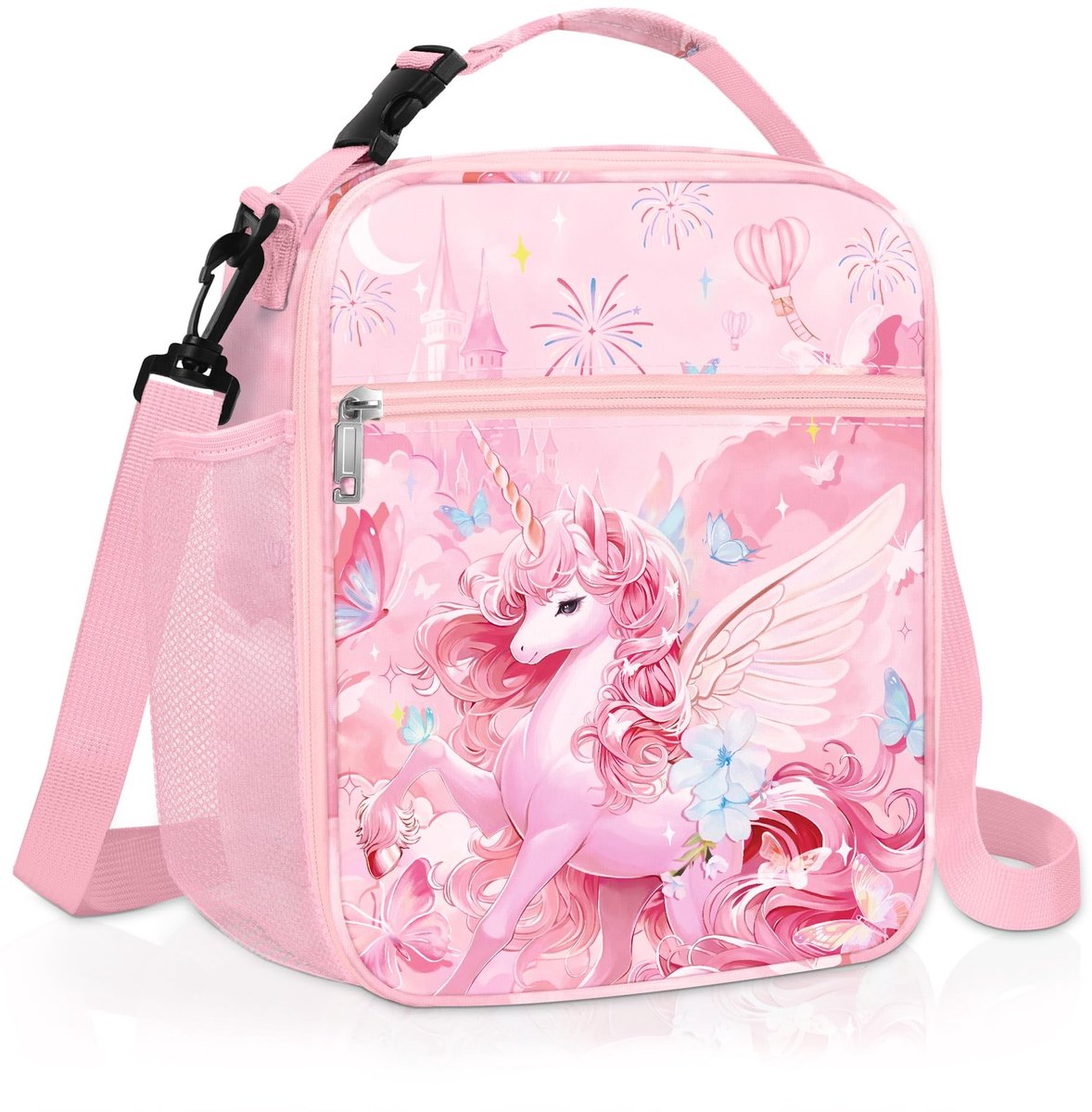 Omgoods - Grote Geïsoleerde Lunchtas voor Kinderen met Unicorn Design