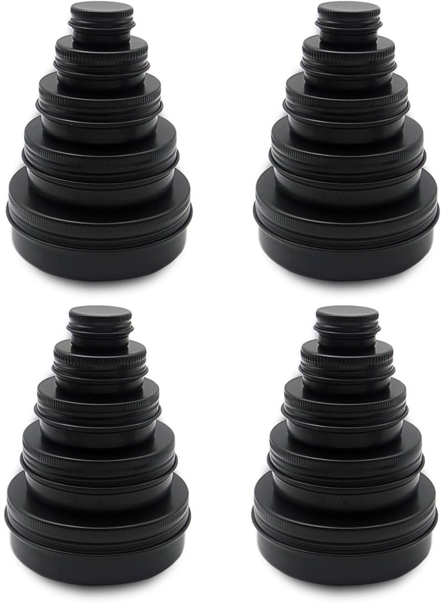 Omgoods - Set van 20 Aluminium Blikken voor Cosmetica