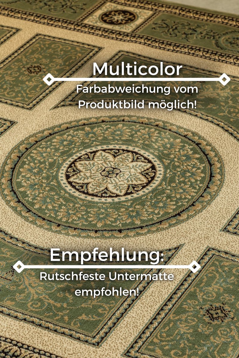 Omgoods - Oriëntaals Loper Tapijt voor Woonkamer - Dichtgeweven Olive Groen 80 x 120 cm