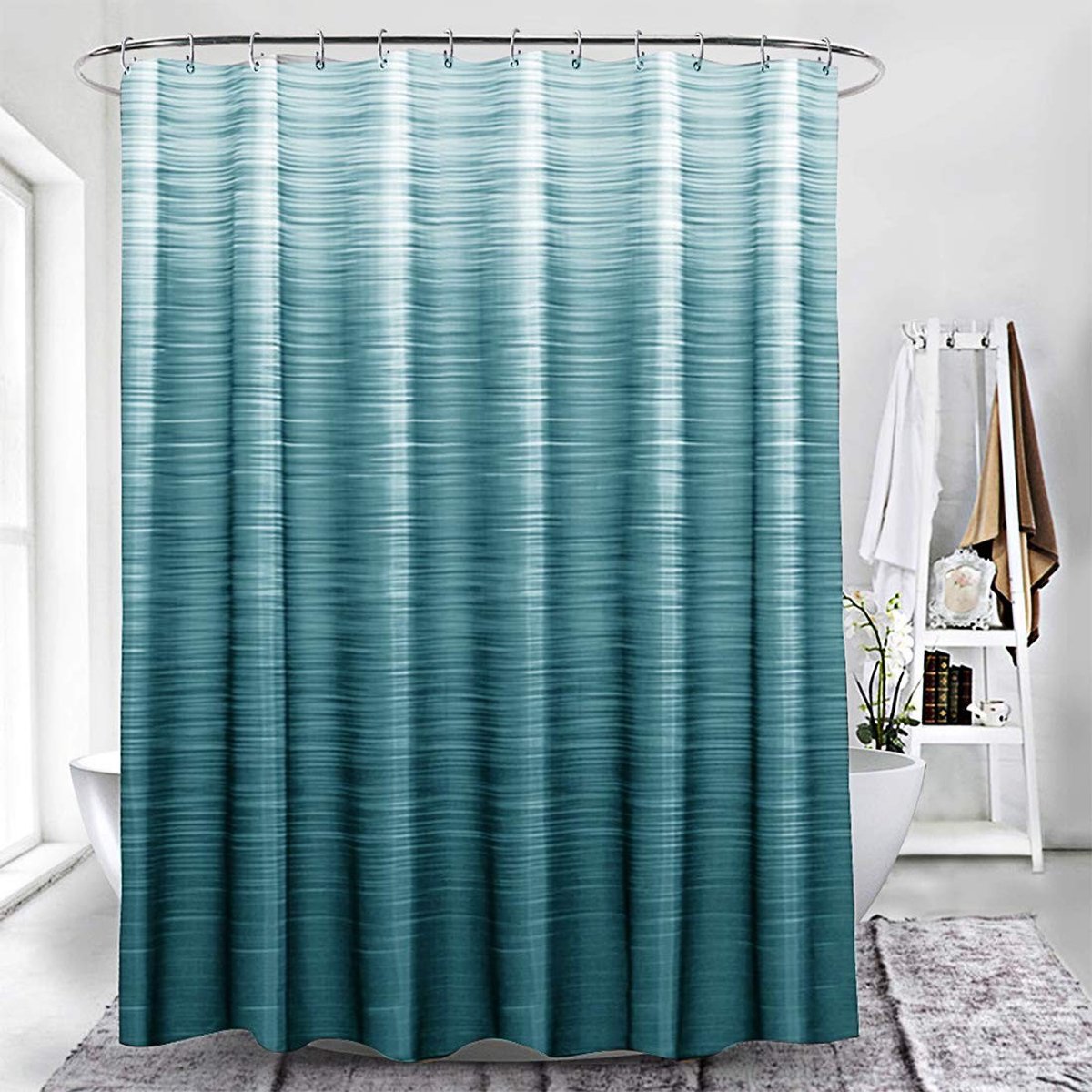 Omgoods - Kleurverloop Douchegordijn 240 x 200 cm Waterproof