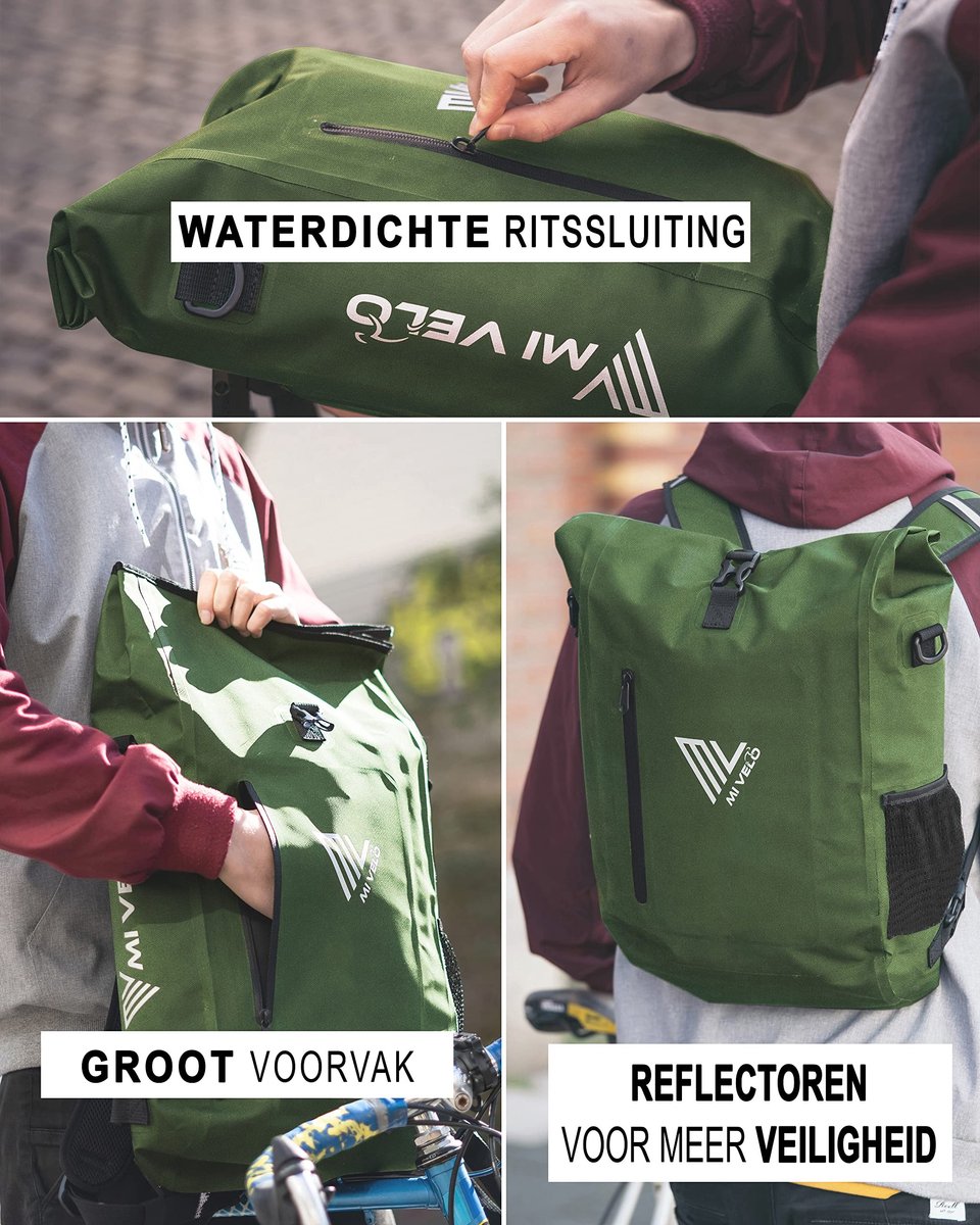 Omgoods - Laptop Rugzak 3-in-1 Fietstas - Waterdichte Schoudertas met Laptop Compartment