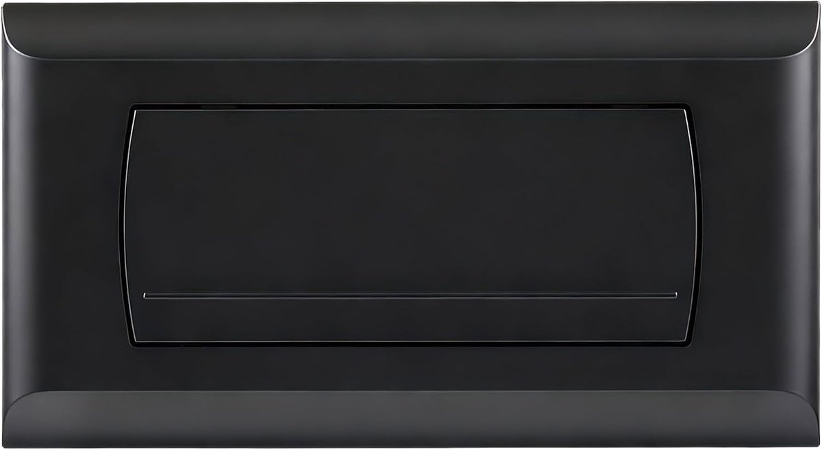Compatibel met Geberit 200F 115.2.11.1, Bedieningsplaat voor Up-spoelbak, Inclusief Spoelhevelset en Montageschroeven（Mat zwart）